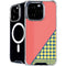Coral Diagonal Split iPhone 16 Pro MagSafe Case